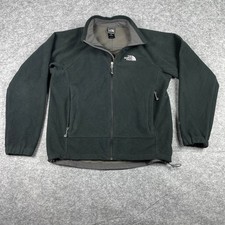The North Face Fleece Jacket Mens M Black WindWall Full Zip Mesh Lined Outdoor