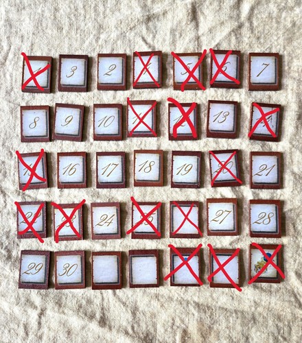 Thomas Kinkade Perpetual Calendar  Wood Single Replacement Tiles (READ)