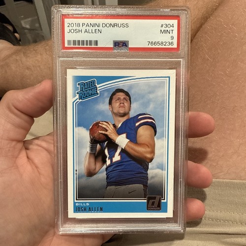 2018 Panini Donruss Josh Allen Rated Rookie Card #304 PSA 9