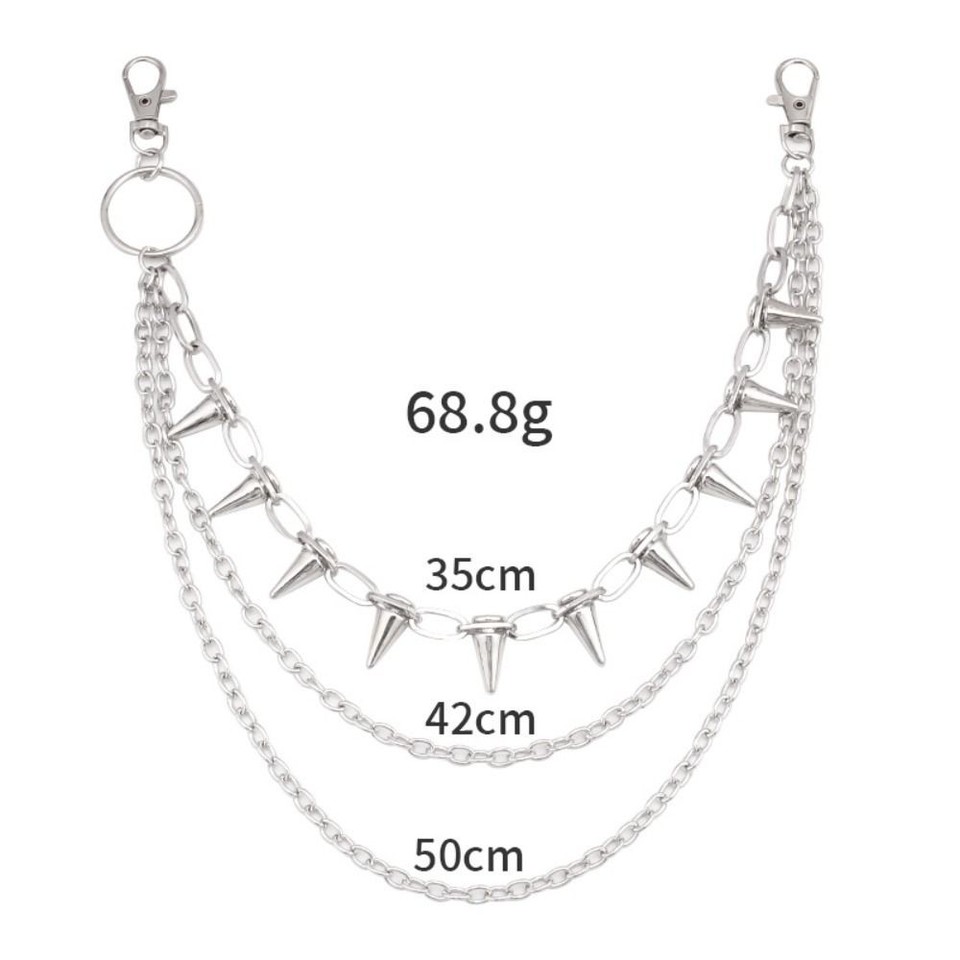 Multi-layer Layered Waist Chain Metal Pants Belt Chain Fashion Punk ...