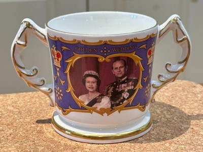Sunset Golden Wedding Love Cup - Queen Elizabeth II & Prince Philip - Limited