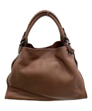 Tsuchiya Kaban Handbag Leather Brown TFB7877