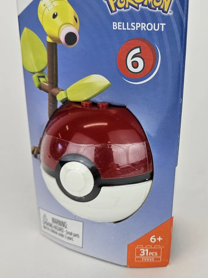Mega Construx Pokemon Pokeball Series 6 BELLSPROUT 2017 New Sealed PKG DSTRS - Image 3 of 4
