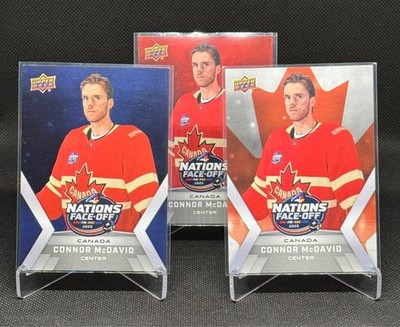 2024-25 UD Connor McDavid 4 Nations Face Off / 299 Country Team Logo Set # 1