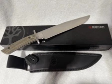 Boker Arbolito El Gigante Micarta Fixed Blade Knife With Sheath New 02BA595M