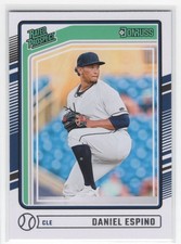 #197 Daniel Espino 2024 Donruss Rated Prospect Cleveland Guardians