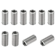 Thread Adapters Sleeve Reducing Nut, 10 Pcs M10x1.5 Male to M8x1.25 Female Repai
