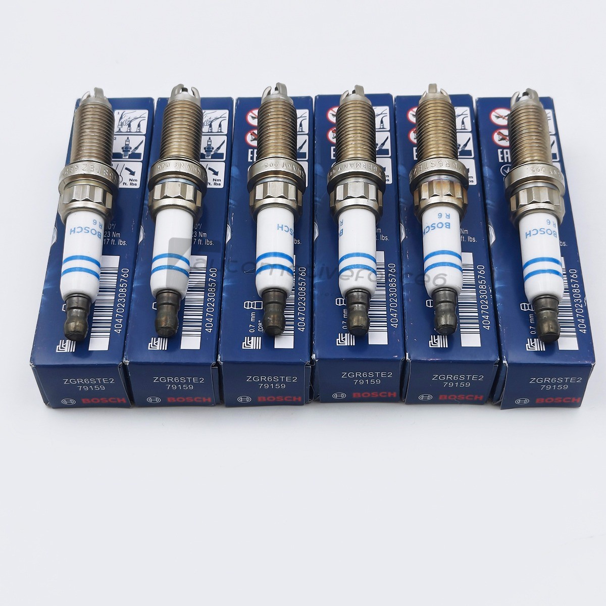 6X Bosch Spark Plugs Fits For BMW E60 E90 E92 E93 135i 335i 535i OEM ZGR6STE2