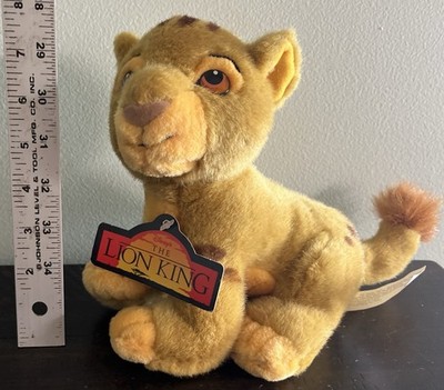 Disney  Store  Lion King Simba Cub 10 x 8'' Plush VINTAGE