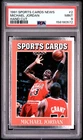 158180572 Michael Jordan 1991 Sports Cards News #2 PSA 9