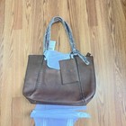 Fashion Jordan Designer Women's Brown PU Leather Tote Bag Large