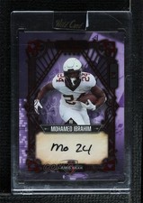 2023 Wild 5 Card Draw Red Foil - Purple 1/4 Mohamed Ibrahim Rookie Auto RC 1bi0. rookie card picture