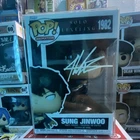 Funko Pop! Animation Solo Leveling Sung Jinwoo #1982 Autographed JSA WC243076
