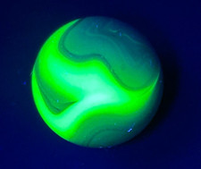 Vintage UV Uranium Marble Swirl JABO Akro Fluorescent SHOOTER 365 nm LW READ