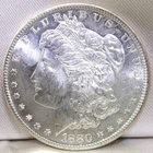 1880 S Morgan Silver Dollar AU/BU