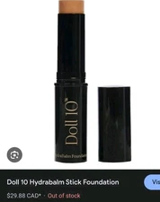 Doll 10 Foundation Stick Shade Deep New Tube