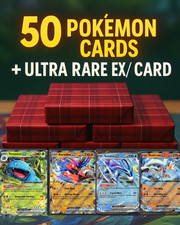 50 Pokemon Cards - V/EX Ultra Rare Card - GUARANTEED - Pokemon TCG Bulk Lot