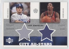 2002-03 UD Superstars City All-Stars Jersey Dual Paul Lo Duca Andre Miller 0c2