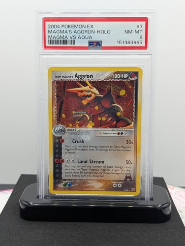 Team Magma's Aggron graded PSA 8 for sale on eBay