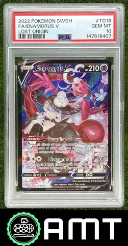 Enamorus V PSA 10 2022 Pokemon SWSH Lost Origin Trainer Gallery #TG18 6407