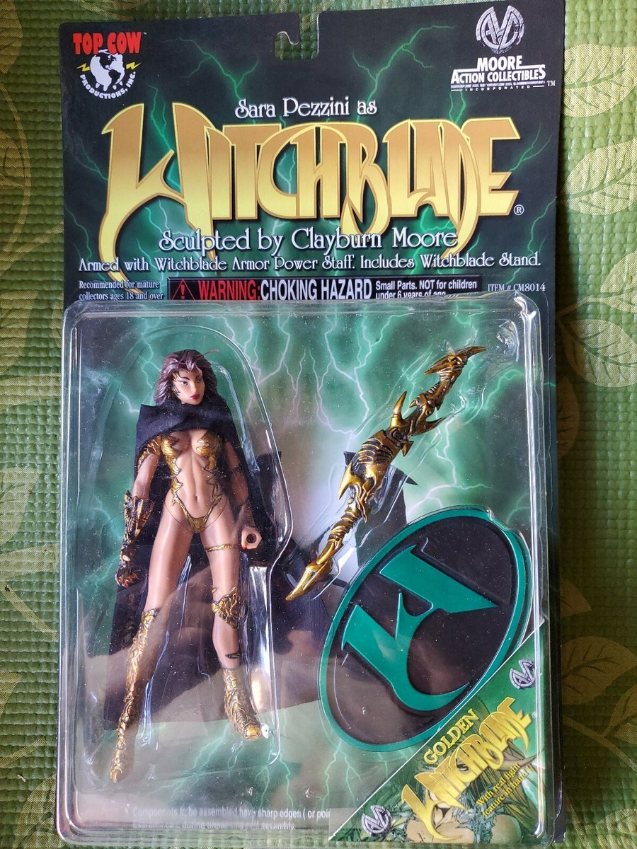 NEW: WITCHBLADE Sara Pezzini Golden Action Figure Top Cow NEW: WITCHBLADE Sara Pezzini Golden Action Figure Top Cow