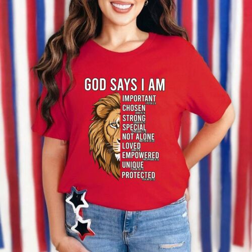 Christian God Says I Am Jesus Love You Blessed Dad Unisex T-Shirt - Picture 9 of 21