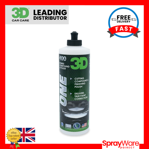 3D Car Care ONE 400 Hybrid Cutting Compound Finishing Premium Polish