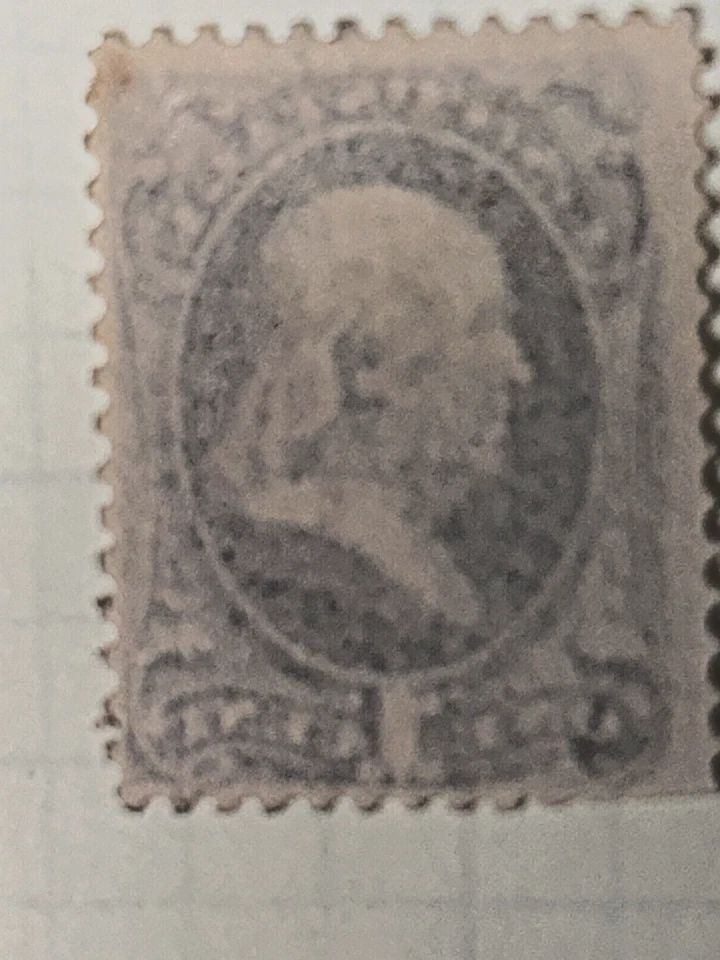 sello de Estados Unidos Scott #145 sin usar algunos perfs recortados (abajo a la izquierda)) certificado PF. Foto 2 de 4