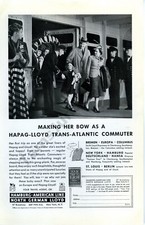 1939 Hapag Lloyd Cruise Lines Vintage Collectible Print AD Unique Gift (735)