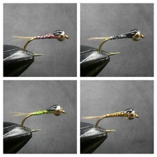 16 SPANISH NYMPHS FOR FLY FISHING (4 MODELS)-PER-4