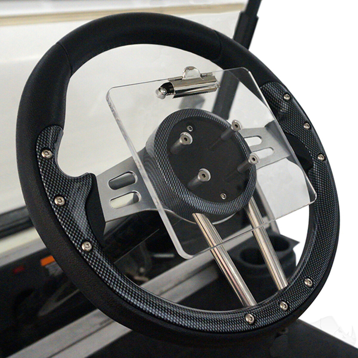 Custom Golf Cart Steering Wheel Score Card Holder  -image