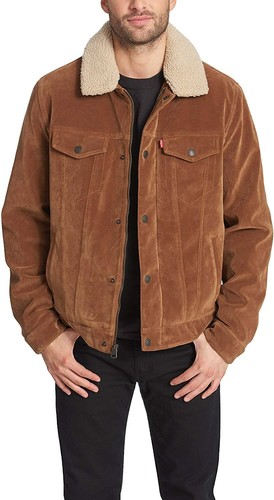 Levi's Men's Faux Leather Sherpa Lined 
