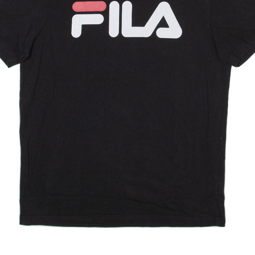 FILA Mens T-Shirt Black S - Picture 5 of 6
