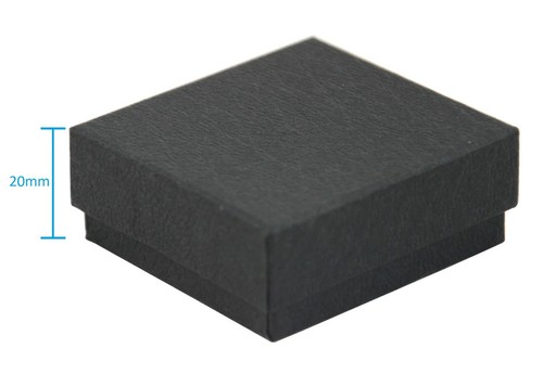 Black Cardboard Box Jewellery Stud Earring Charm Coin Gift Boxes Packaging - Picture 6 of 6