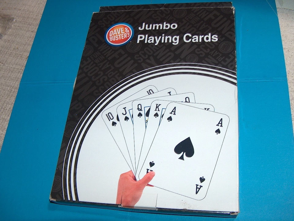 Jumbo Playing Cards by Dave and Buster's 8 X 11 inches - Image 2 of 4