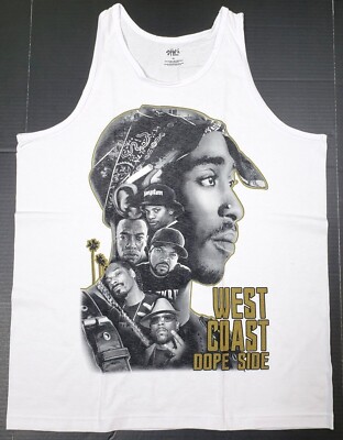Common Rapper Tank Top West Side Rappers Tank Top T-shirt Hip Hop Rap Vest Men's White New | eBay