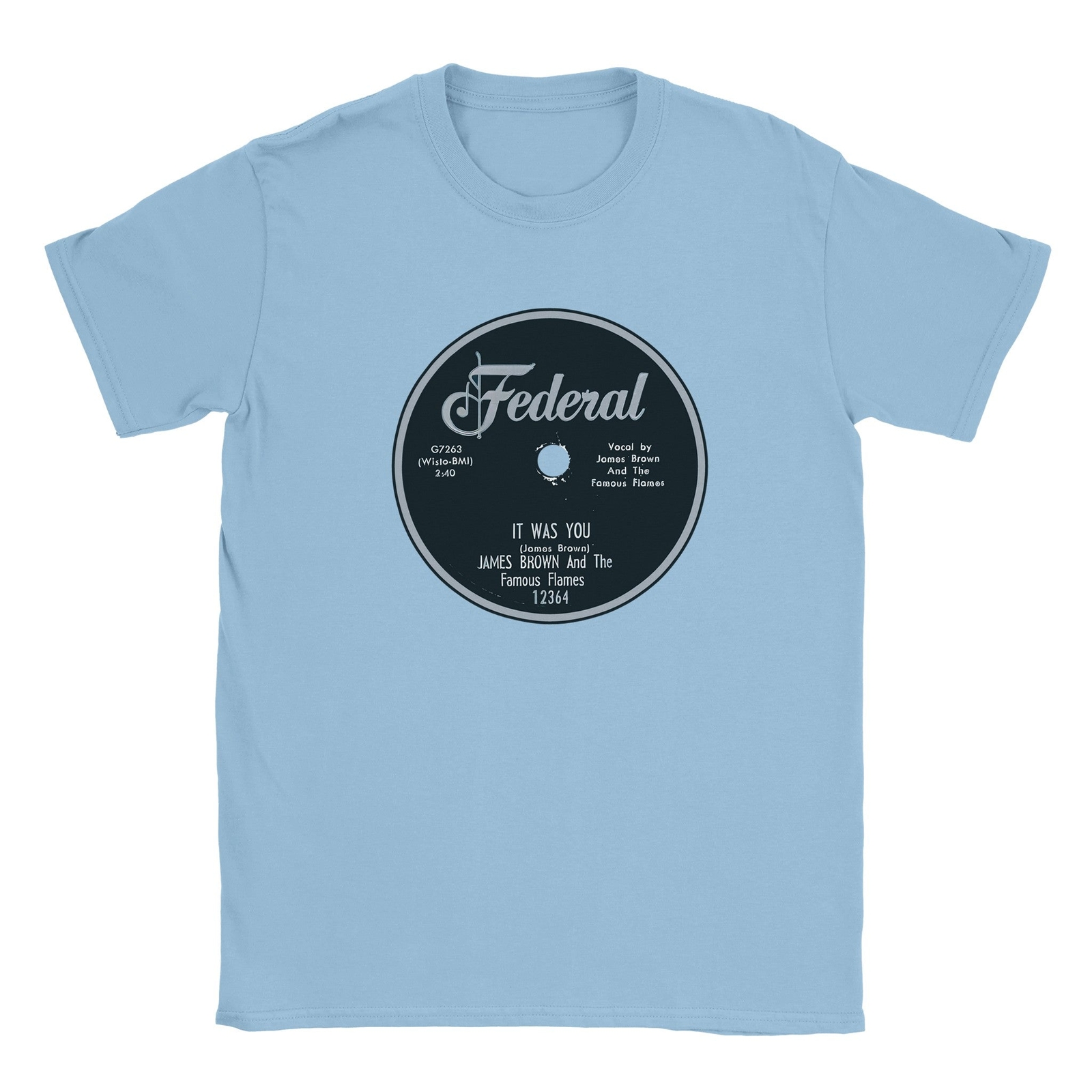James Brown 78 RPM Federal Record Label Unisex T Shirt Tee | eBay Australia