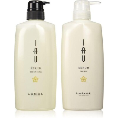 LebeL IAU Serum Cleansing Shampoo 600ml & Cream Treatment 600ml