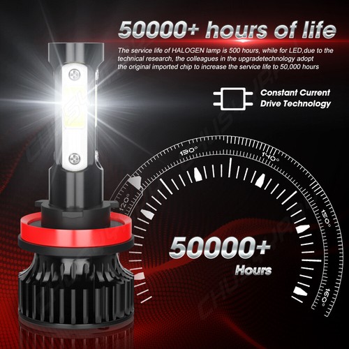For Chevy Cruze 2016-2019 4pc 6000K LED Headlight High&Low Beam Bulbs Combo Kit - Picture 6 of 10