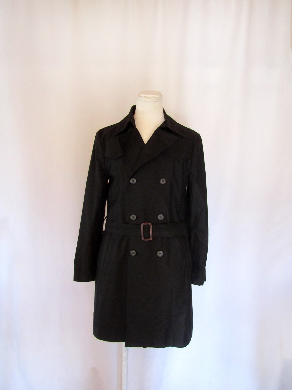 00’s NUMBER (N)INE Takahiro Miyashita Black Trench Coat Size3