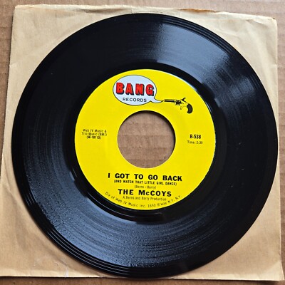 THE MCCOYS I Got To Go Back/Dynamite 45 7'' Record Vinyl Records