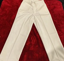 Brand New Pair Of Edwards Ladies White Blended Chino Flat Front Pants Size 12UL