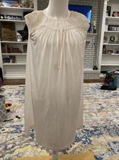 Vintage Gilead Sheer Light Pink Gown Peignoir Pajama Size Small