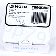 MOEN Align Robe Hook YB0403BN Brushed Nickel Hardware Unopened Original NEW