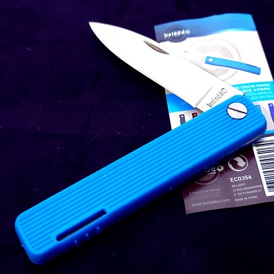 Baladeo Papagayo Turquoise Lockback Drop Point Blade Folding Pocket Knife