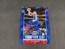 2018-19 PANINI CONTENDERS OPTIC BASKETBALL BEN SIMMONS FRONT ROW SEAT BLUE ICE