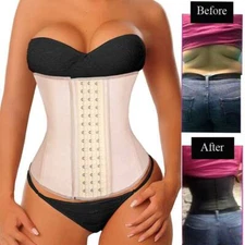 Fajas Colombianas LATEX Waist Trainer Cincher Girdle Slim Body Shaper Shapewear