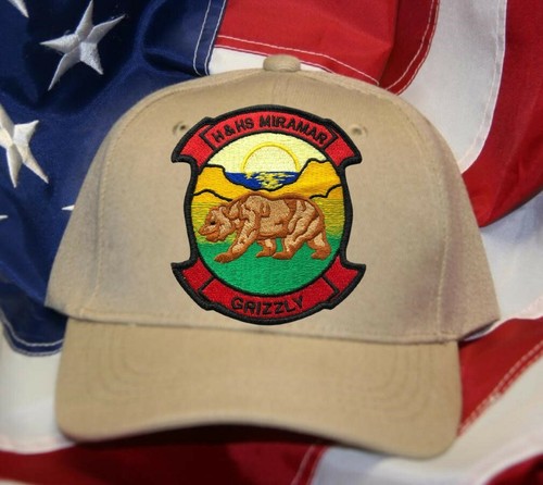 US MARINES H&HS MIRAMAR GRIZZLY WITH HOOK CLOSURE HAT PATCH CAPVETERAN GIFT WOW - Picture 17 of 18