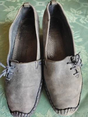 CHAUSSURES CUIR LE PLAISIR DE MARCHER T 37 COLORIS BLEU. - Photo 1/4
