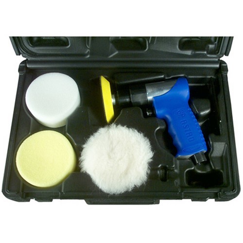 Astro Pneumatic 3055 Mini Air Polishing Kit with Pads & Case
